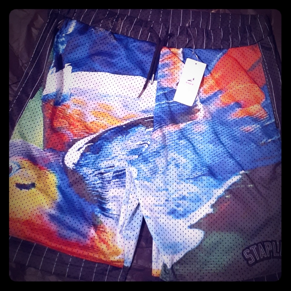 Staple Pigeon Multicolor Athletic Shorts 2x NWT